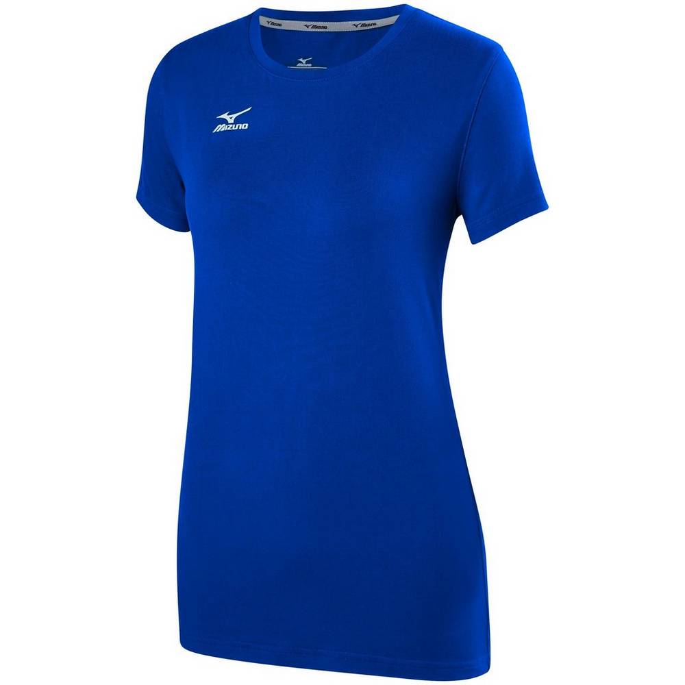 Camisetas Mizuno Attack 2.0 Mujer Azul Real Baratas BOPS-12673